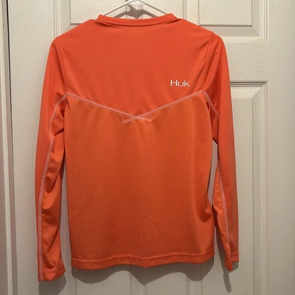 Huk Orange Performance Fishing Shirt - Picture 4 of 4